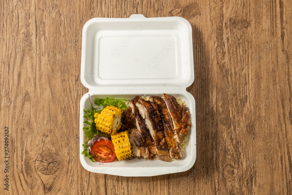 ジャマイカ料理 ジャークチキン Jamaican Food Jerk Chicken Stock Photo Adobe Stock