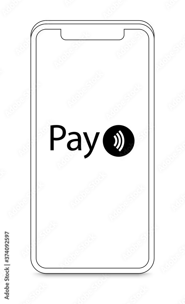 Smartphone mit kontaktloser Bezahlfunktion Smartphone mit kontaktloser Bezahlfunktion