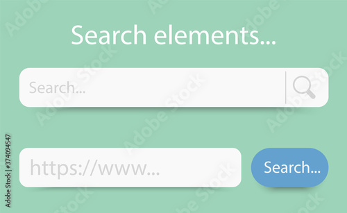 Seach bar navigation for UI design, digital business and interface. Eps 10 vector