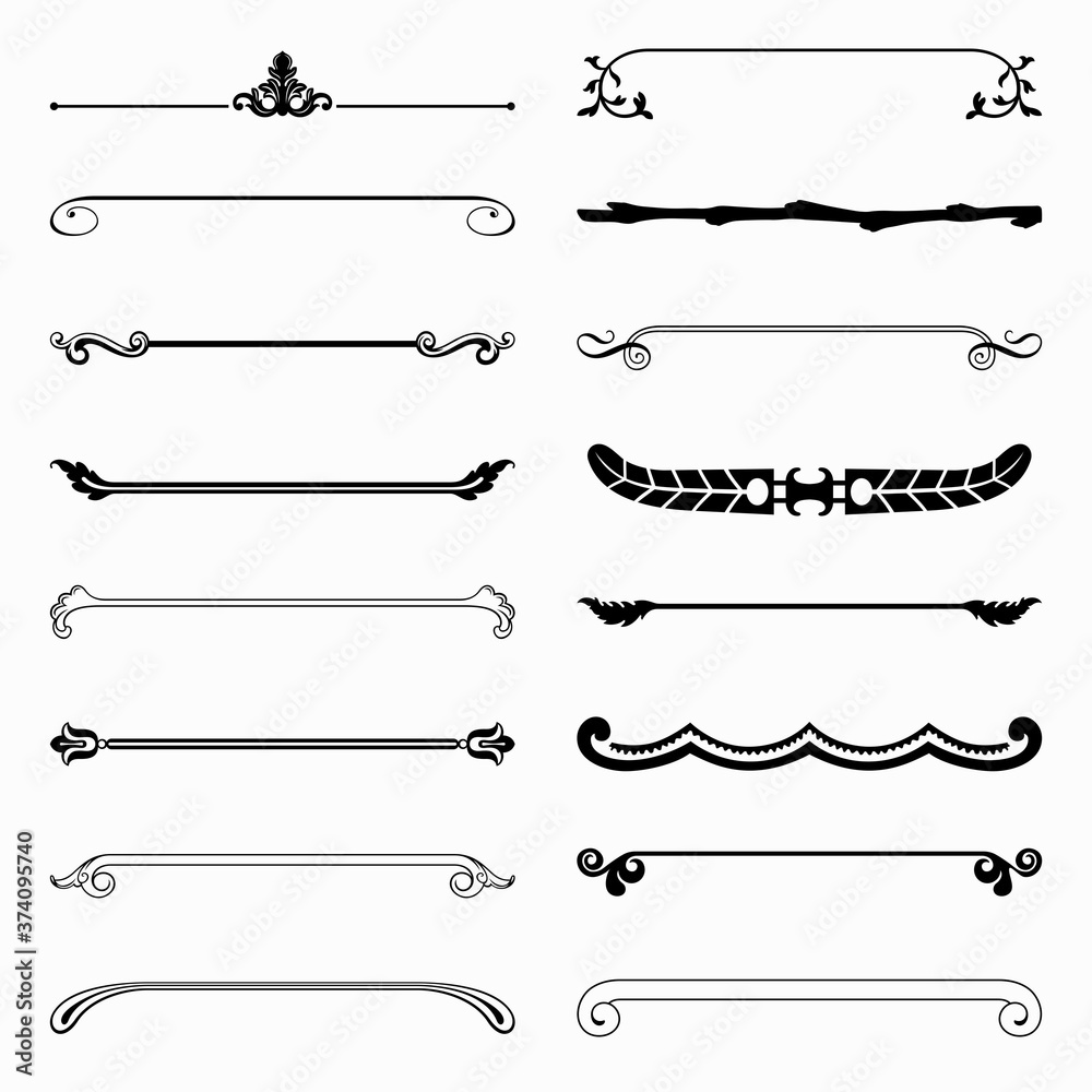 16 decorative dividers (design elements) 16 decorative dividers (design elements)