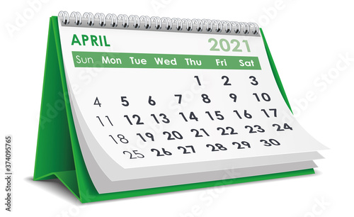 April 2021 Calendar