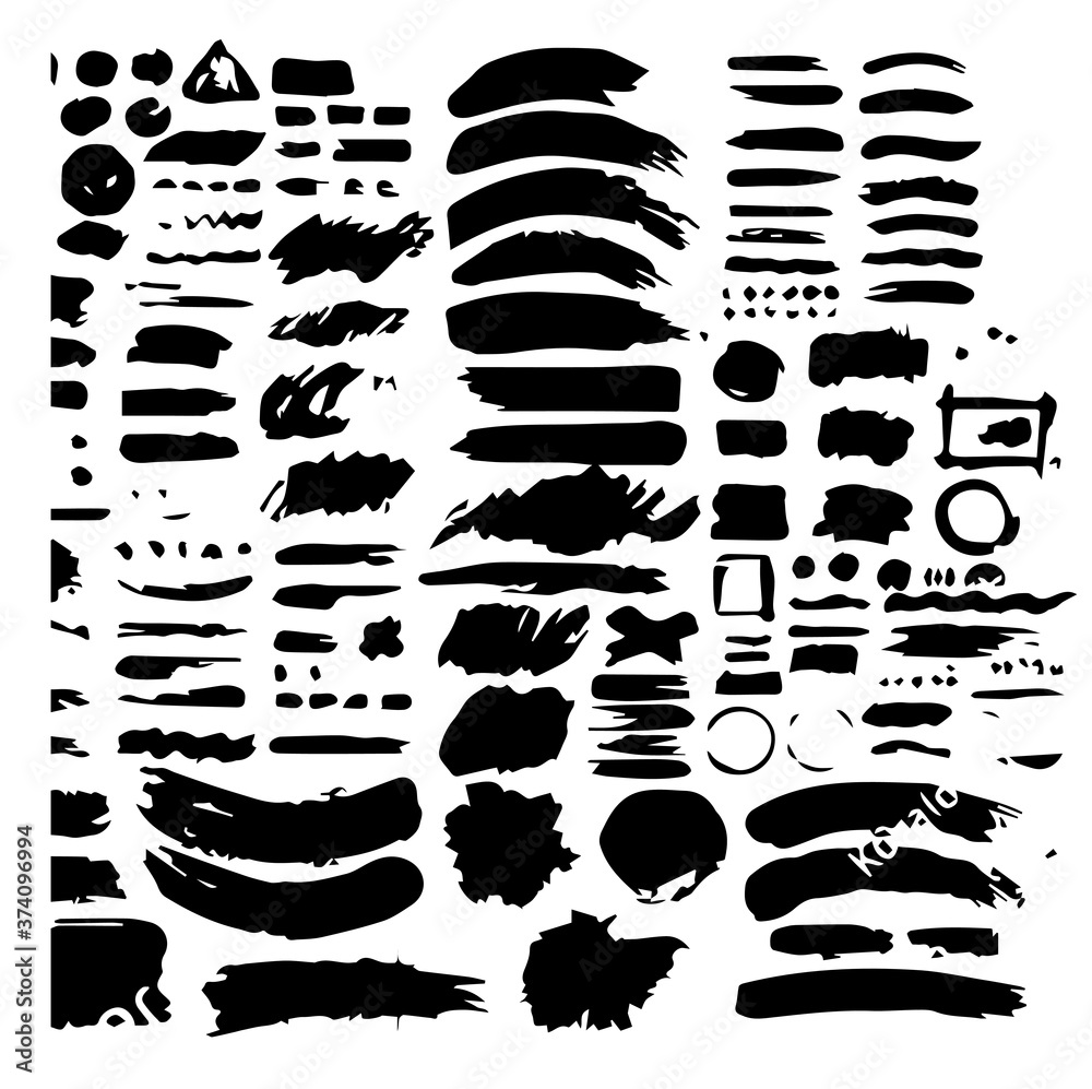 set of black and white silhouettes set of black and white silhouettes