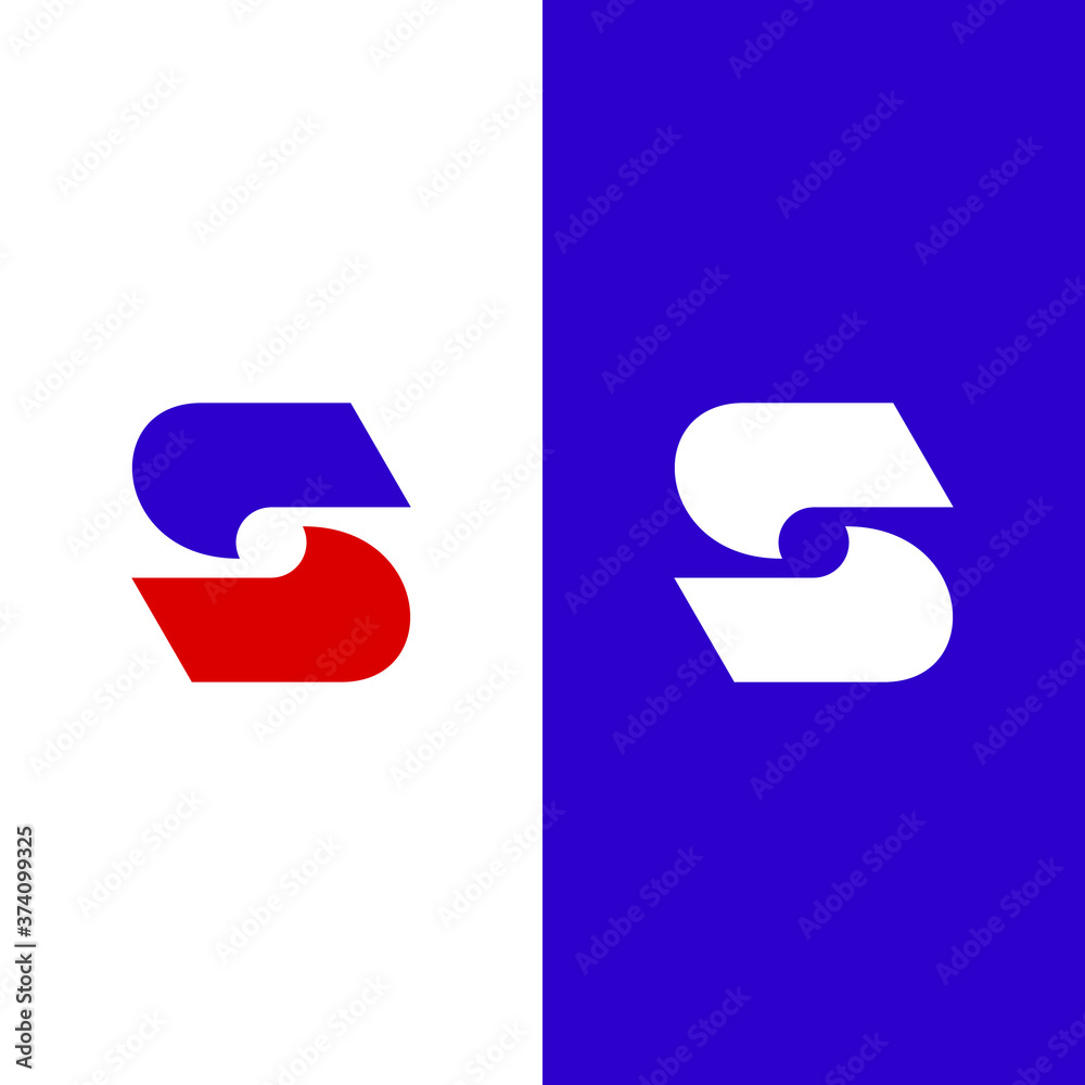 letter s logo blue and red vector eps letter s logo blue and red vector eps