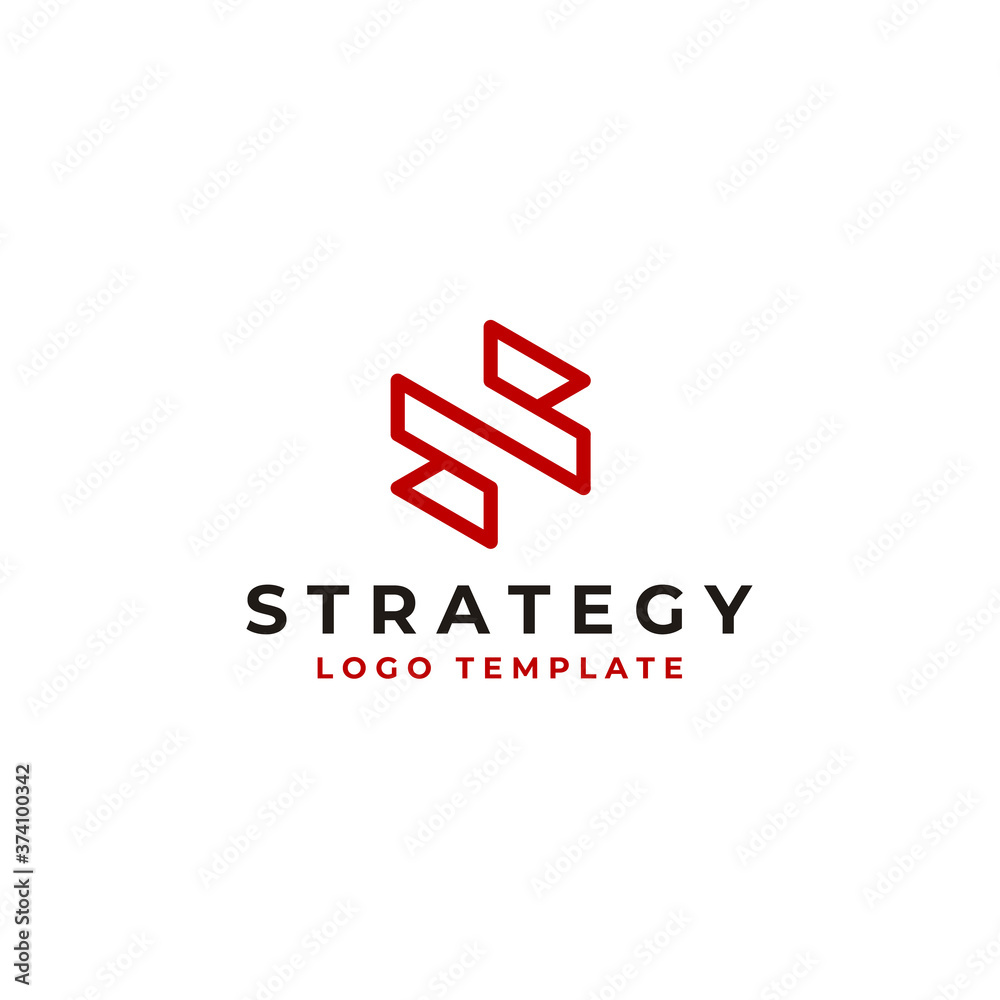 Simple Initial Letter S with modern line hexagon logo design Simple Initial Letter S with modern line hexagon logo design