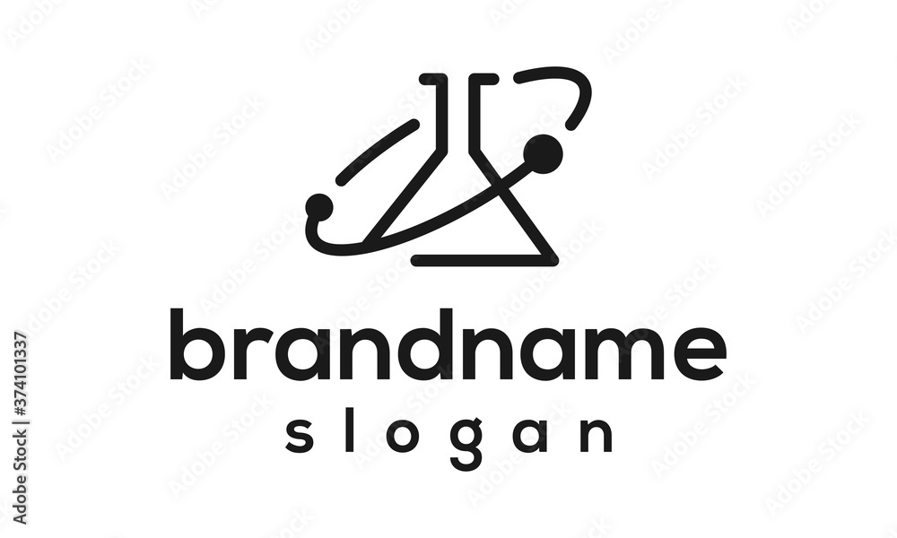 Modern lab logo design vector Modern lab logo design vector