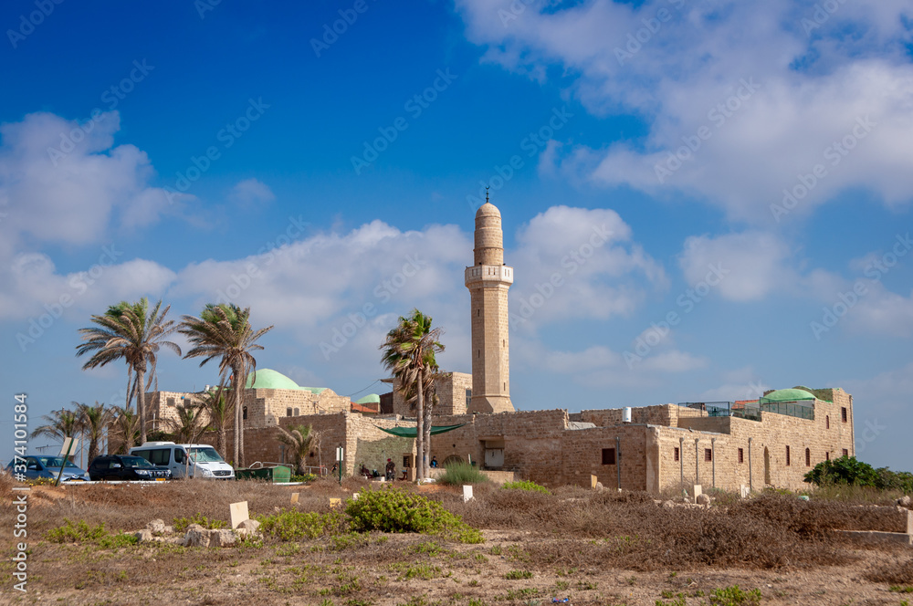 The Sidna 'Ali Mosque is a mosque located in the depopulated village of Al-Haram on the beach in the northern part of Herzliya The Sidna 'Ali Mosque is a mosque located in the depopulated village of Al-Haram on the beach in the northern part of Herzliya
