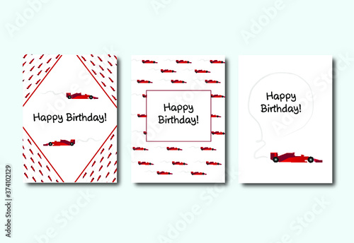 Birthday Card - Greetings - Sports Car - Formula 1 
Kartki urodzinowe - kartki okolicznościowe - sportowe samochody - formuła 1