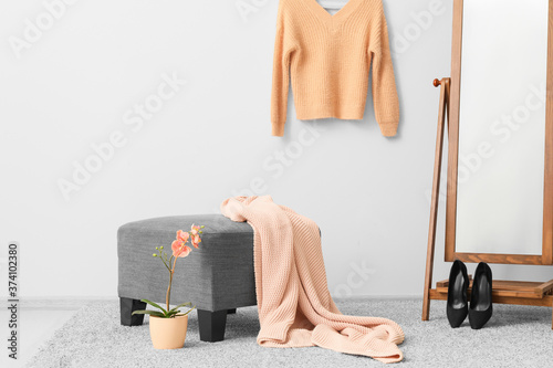 Stylish interior of dressin...