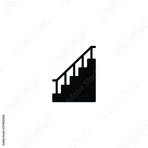 Ladder icon vector isolated on white