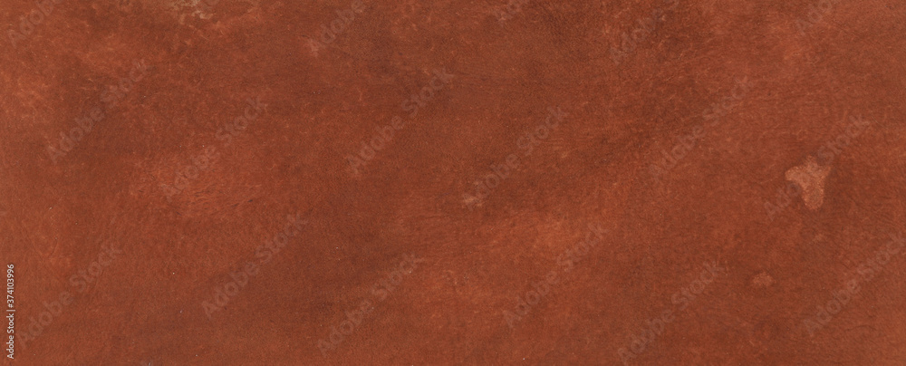 old scratched worn brown leather background and texture - obrazy, fototapety, plakaty 