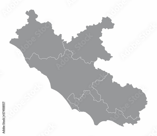 Lazio region map photo