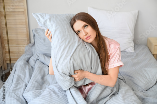 Young woman suffering from ...