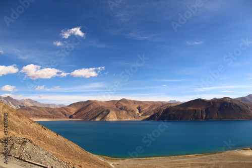 lake in the mountains of island