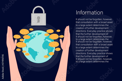 prohibition on dissemination of information vector illustration cartoon flat design