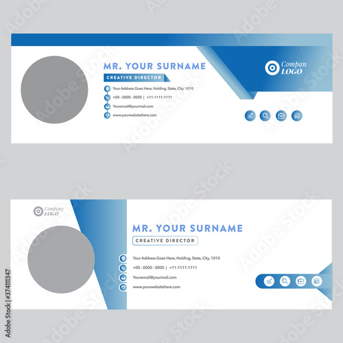 latest unique corporate and business email signature template design.

