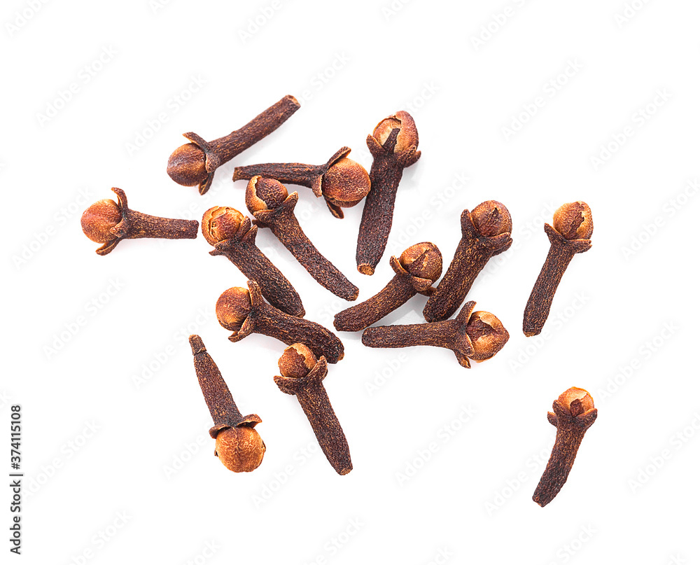 dry cloves an isolated on white background
