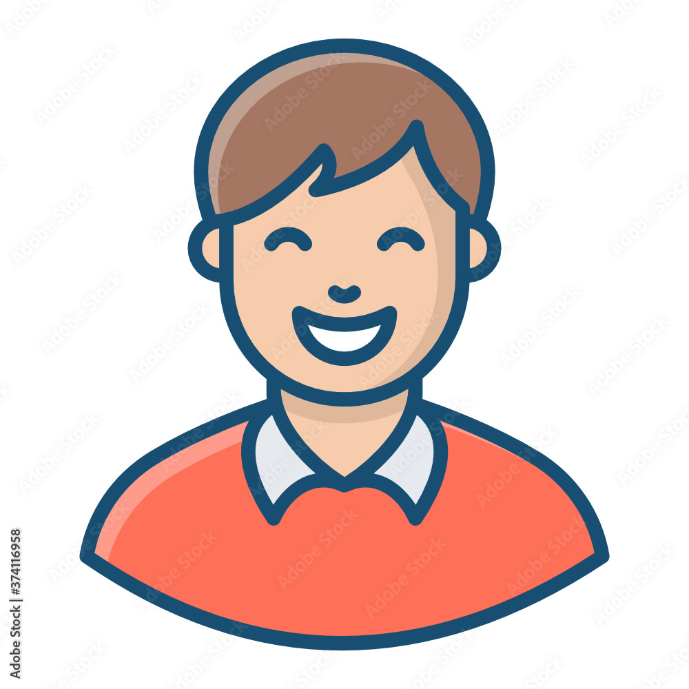 Smiling avatar vector style, jolly adult concept
Smiling avatar vector style, jolly adult concept