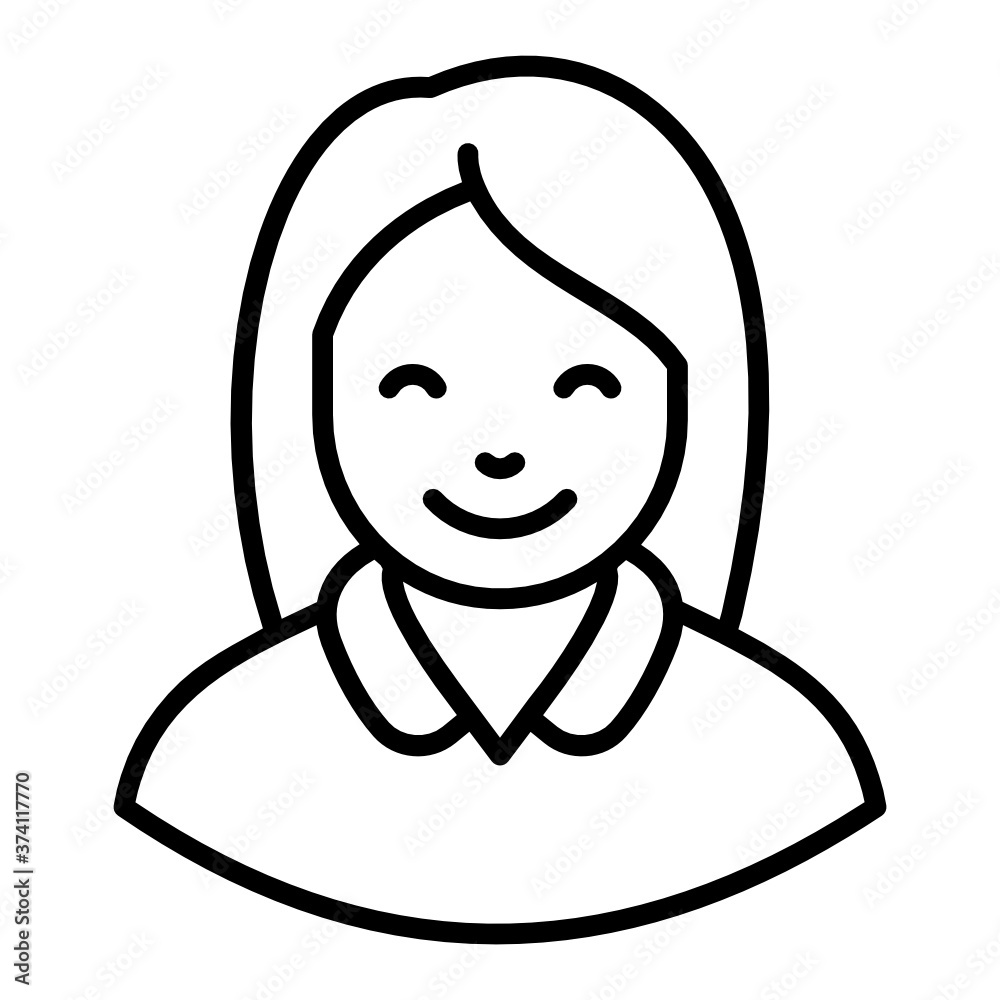 Judge icon in line design, jury woman
Judge icon in line design, jury woman