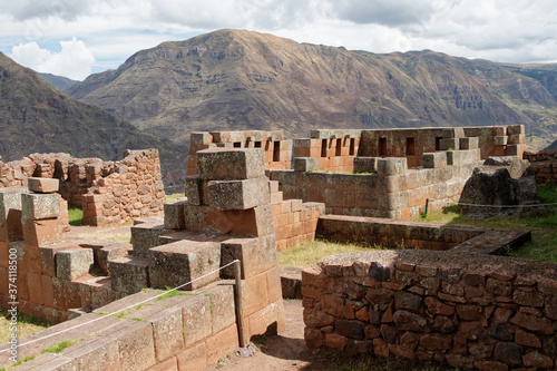 Fototapeta Naklejka Na Ścianę i Meble -  Park archeologiczny Pisac (Valle Sagrada, Peru)