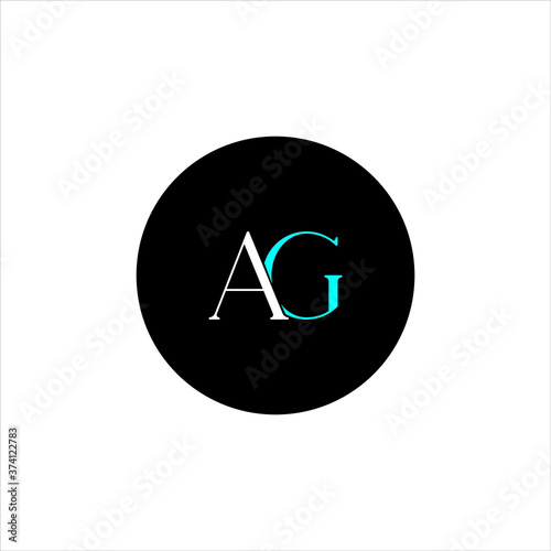 A G letter logo abstract design photo