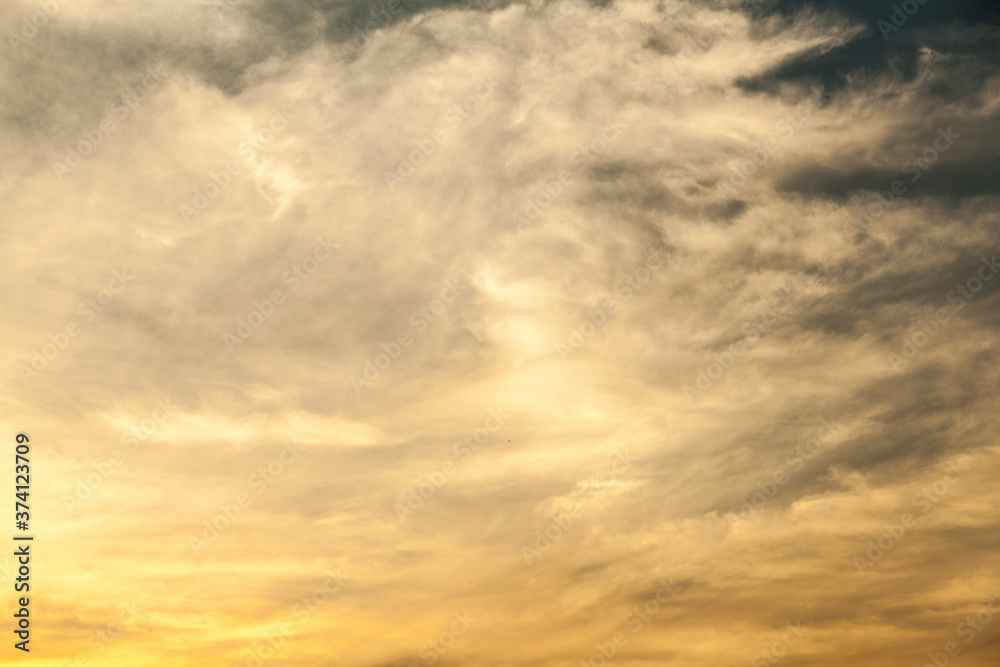 Sunset cloudy sky texture background