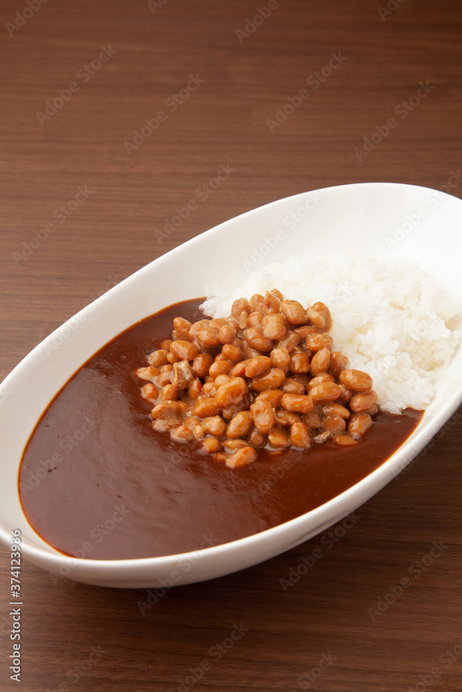 納豆カレー 納豆カレー