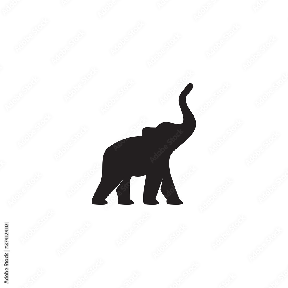 Elephant animal logo design template Elephant animal logo design template