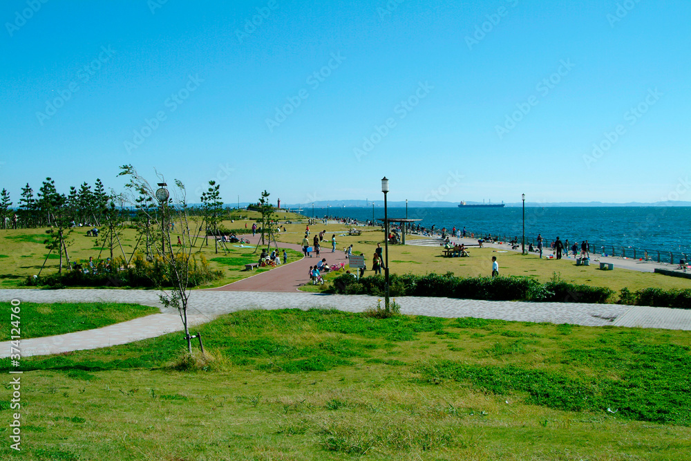 Obraz premium 東扇島西公園（神奈川県川崎市）