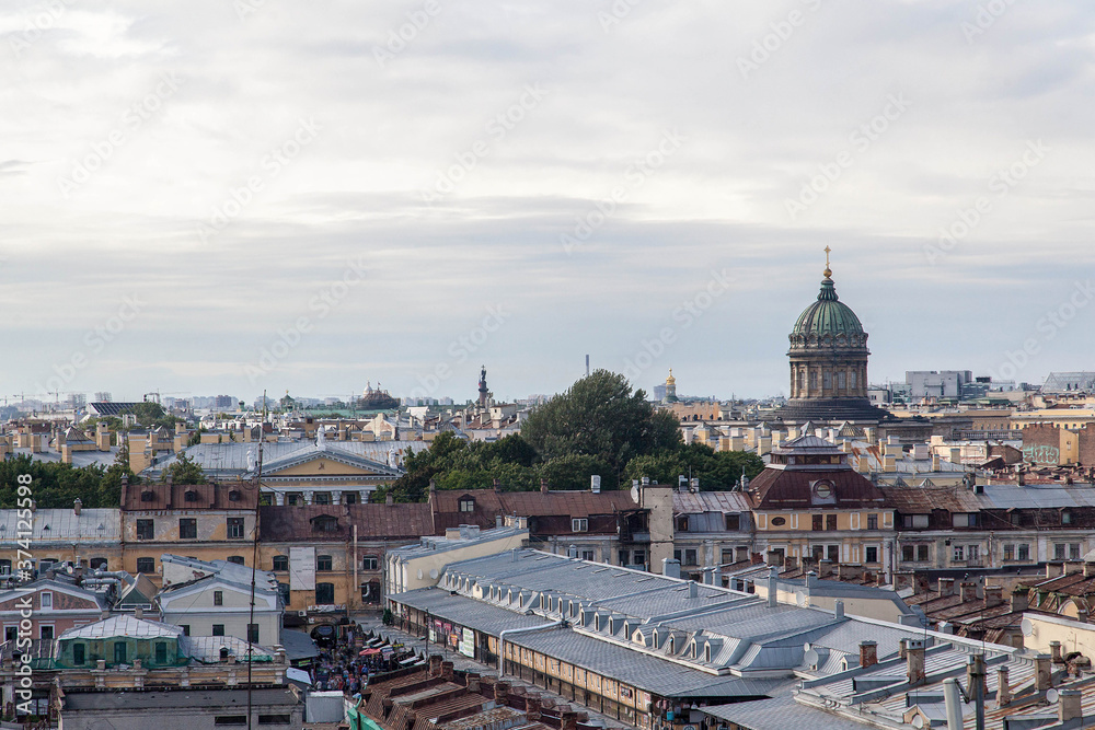 Saint Petersburg rooftop cityscape