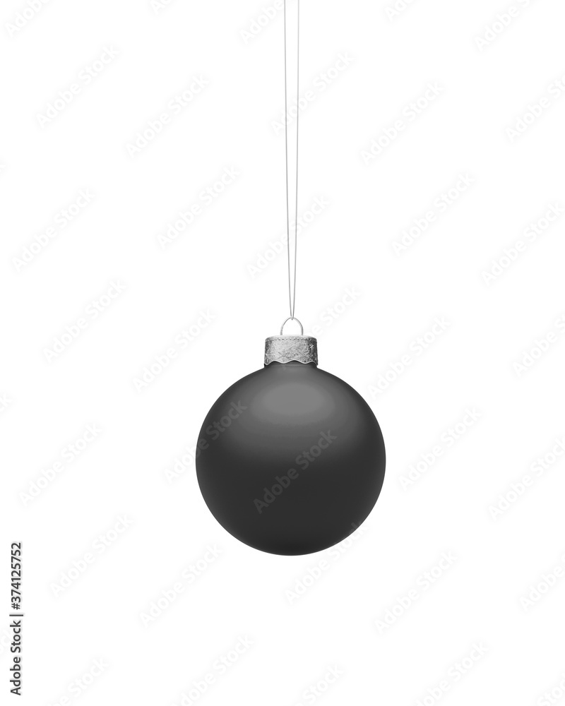 Matte black Christmas ball Matte black Christmas ball