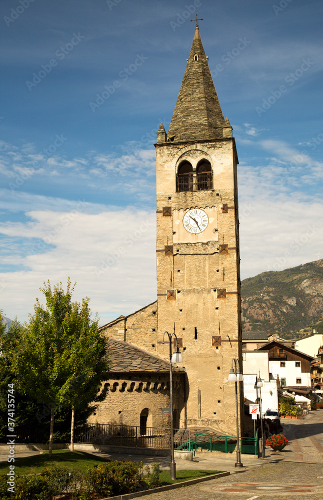 XII century clocktower of St.Vincent