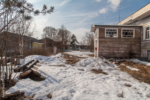 Wallpaper Mural Porch of an old Russian village house Torontodigital.ca