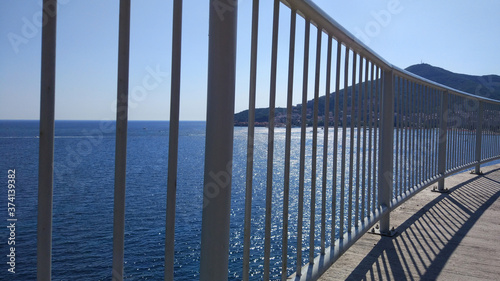 View of Budva through the fence