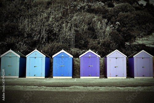 Bournemouth Beach Huts Dorset England