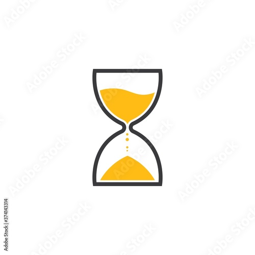 sand clock icon vector illustration design
