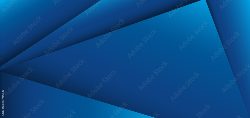 Abstract template blue geometric background.