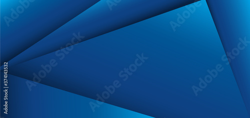 Abstract template blue geometric background.