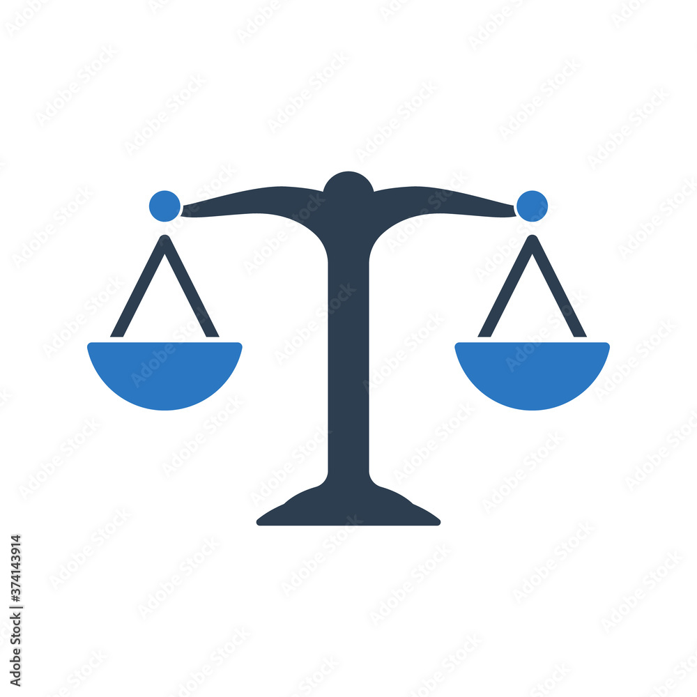 Business Law Icon on white background. Business Law Icon on white background.