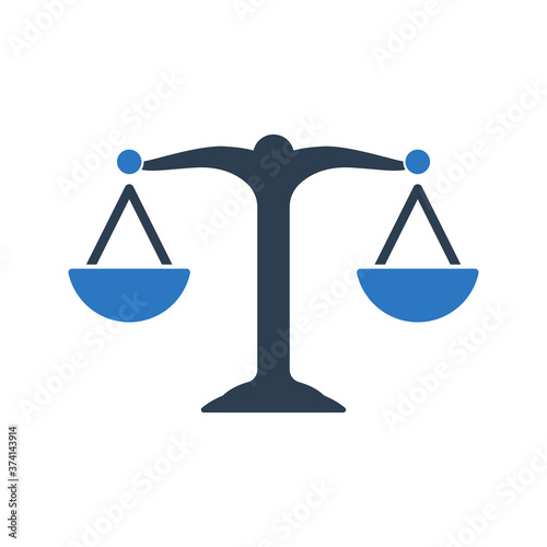 Business Law Icon on white background.