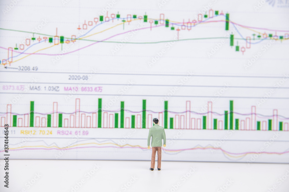 Business charts and business people Business charts and business people