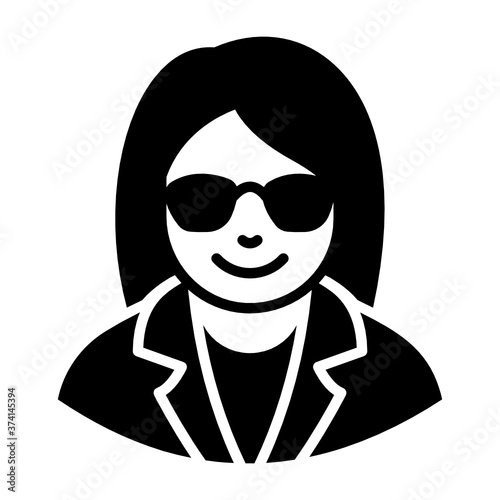 
Scientist vector in modern solid style, experimenter
