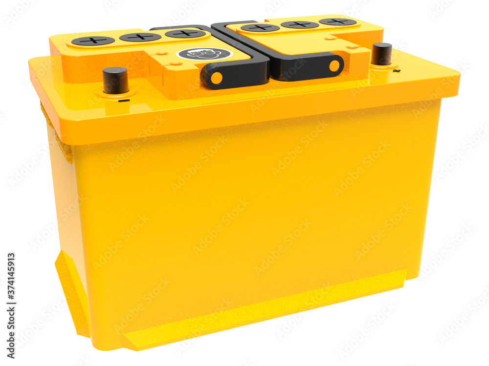 3D render of a battery for a car 3D render of a battery for a car