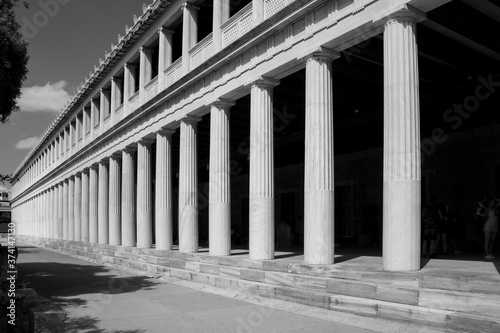 Stoa of Atolos historic site in Athens