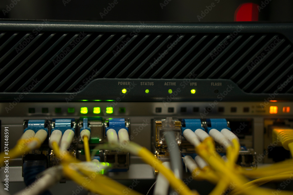 Equipment optical technology, connection. 5G technological network