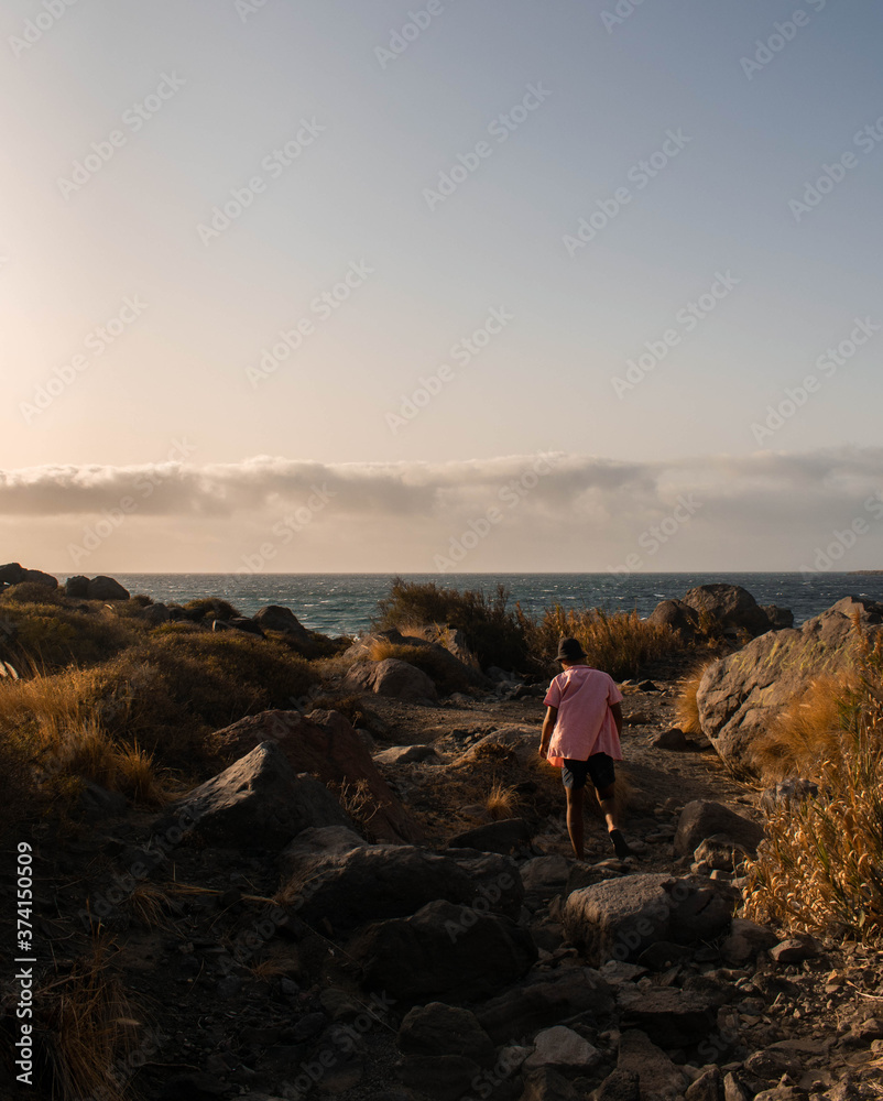 Fototapeta premium hidden place next to a beach in Gran Canaria