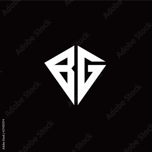 Free Download Initial B G letter with kite modern style logo template vector - GFXLoad