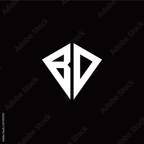 Free Download Initial B O letter with kite modern style logo template vector - GFXLoad