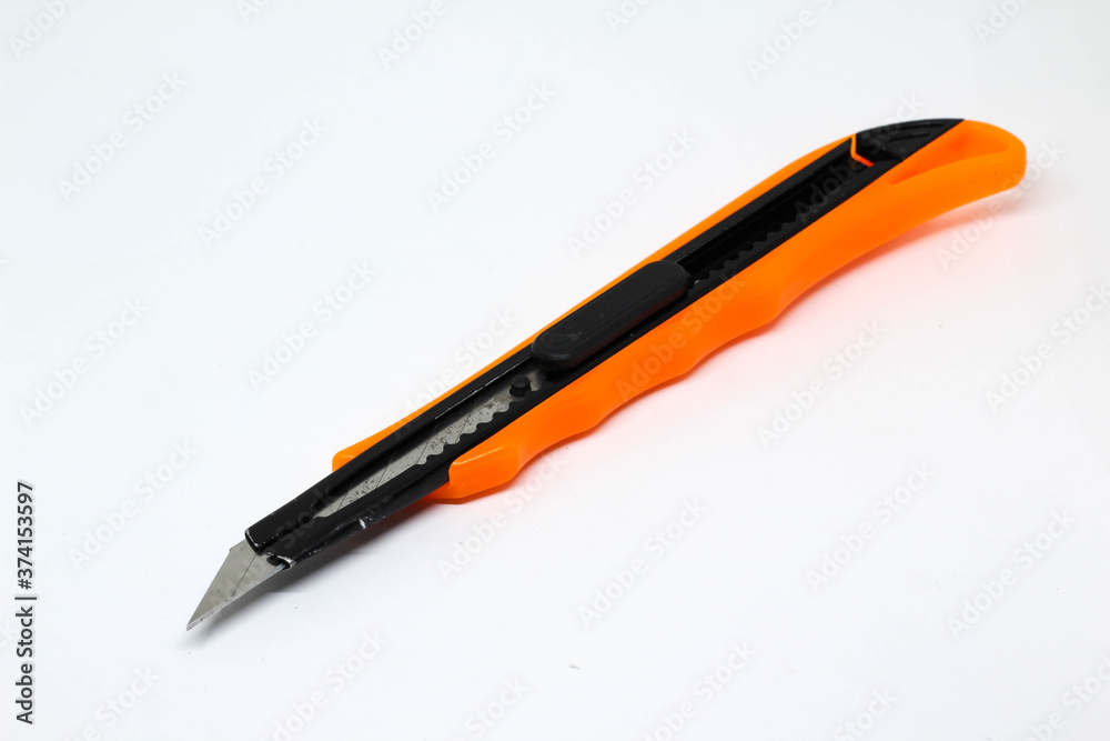 Cutter knife isolated on white background. Cutter knife isolated on white background.