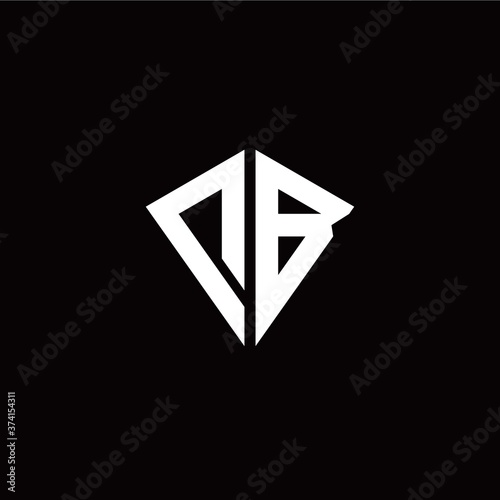 Free Download Initial D B letter with kite modern style logo template vector - GFXLoad