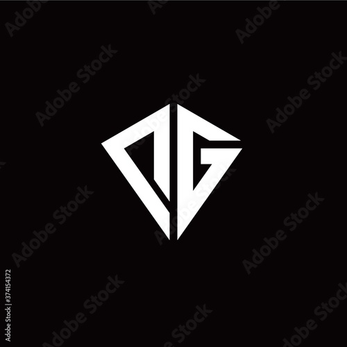 Free Download Initial D G letter with kite modern style logo template vector - GFXLoad